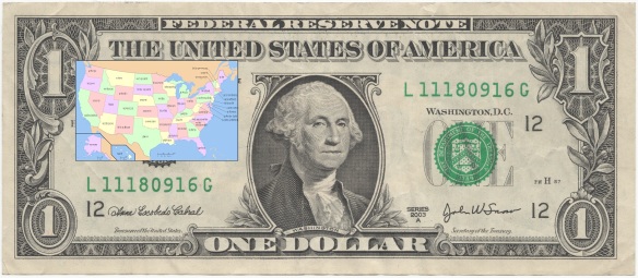 one dollar map