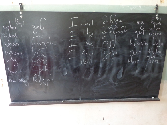 georgian chalkboard handwriting